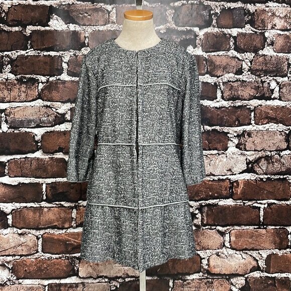 Cabi #5299 The Times Jacket Panel Coat 3/4 Sleeves Gray Asphalt Size Small S - Picture 5 of 17